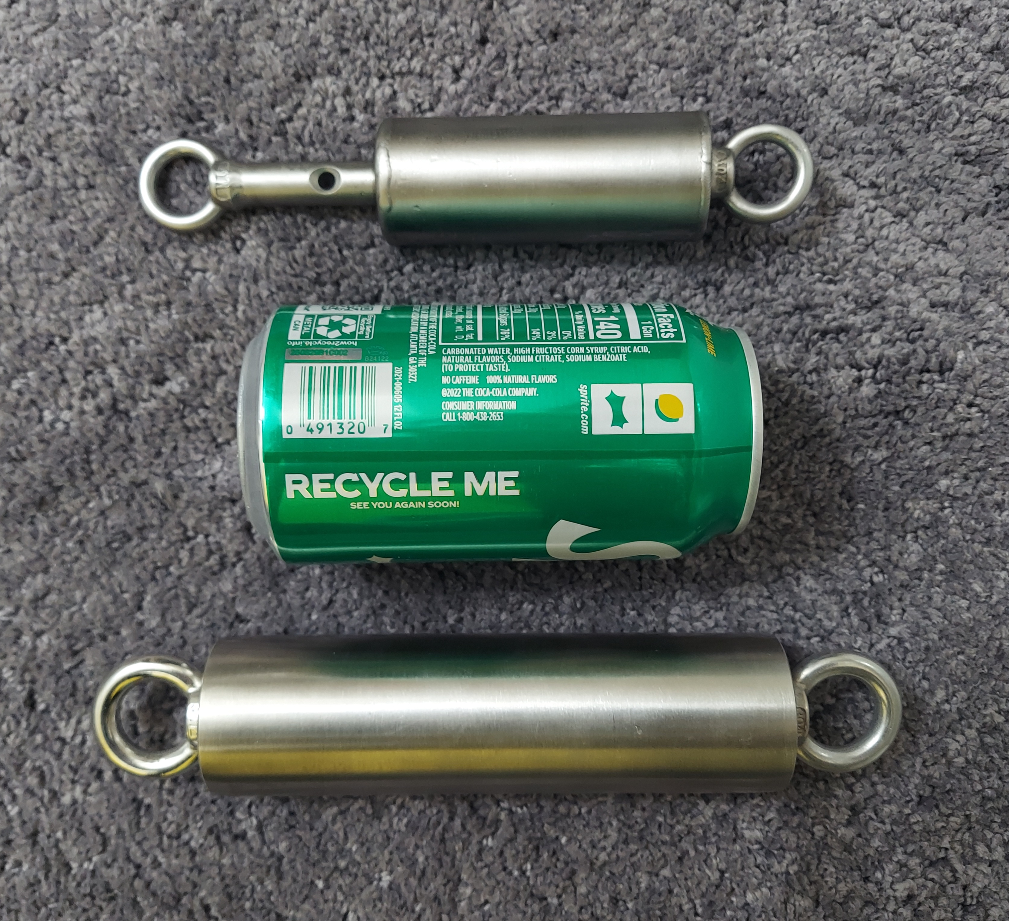 ice lock size comparison to soda can