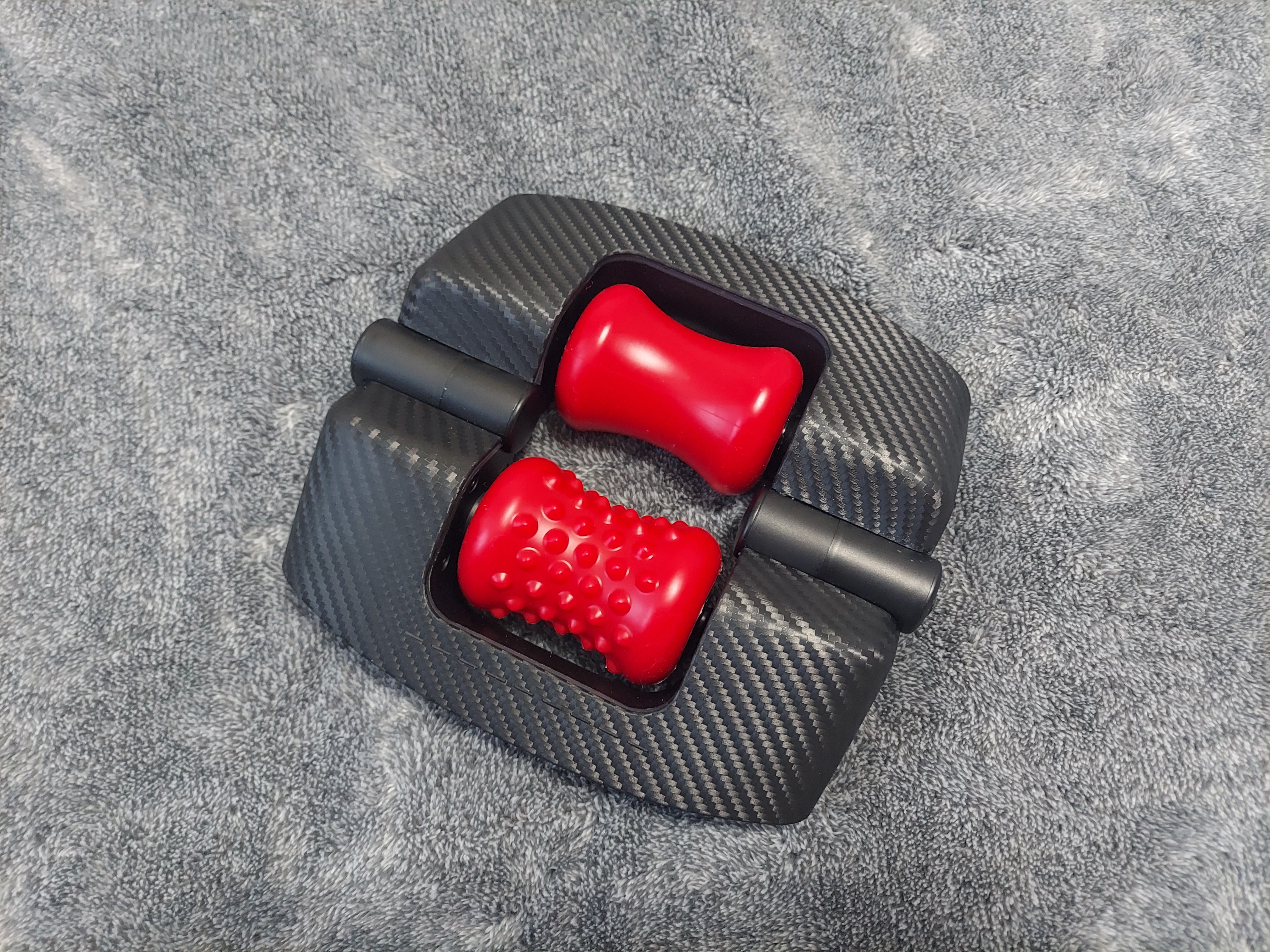 Red silicone rollers of Orctan sex toy