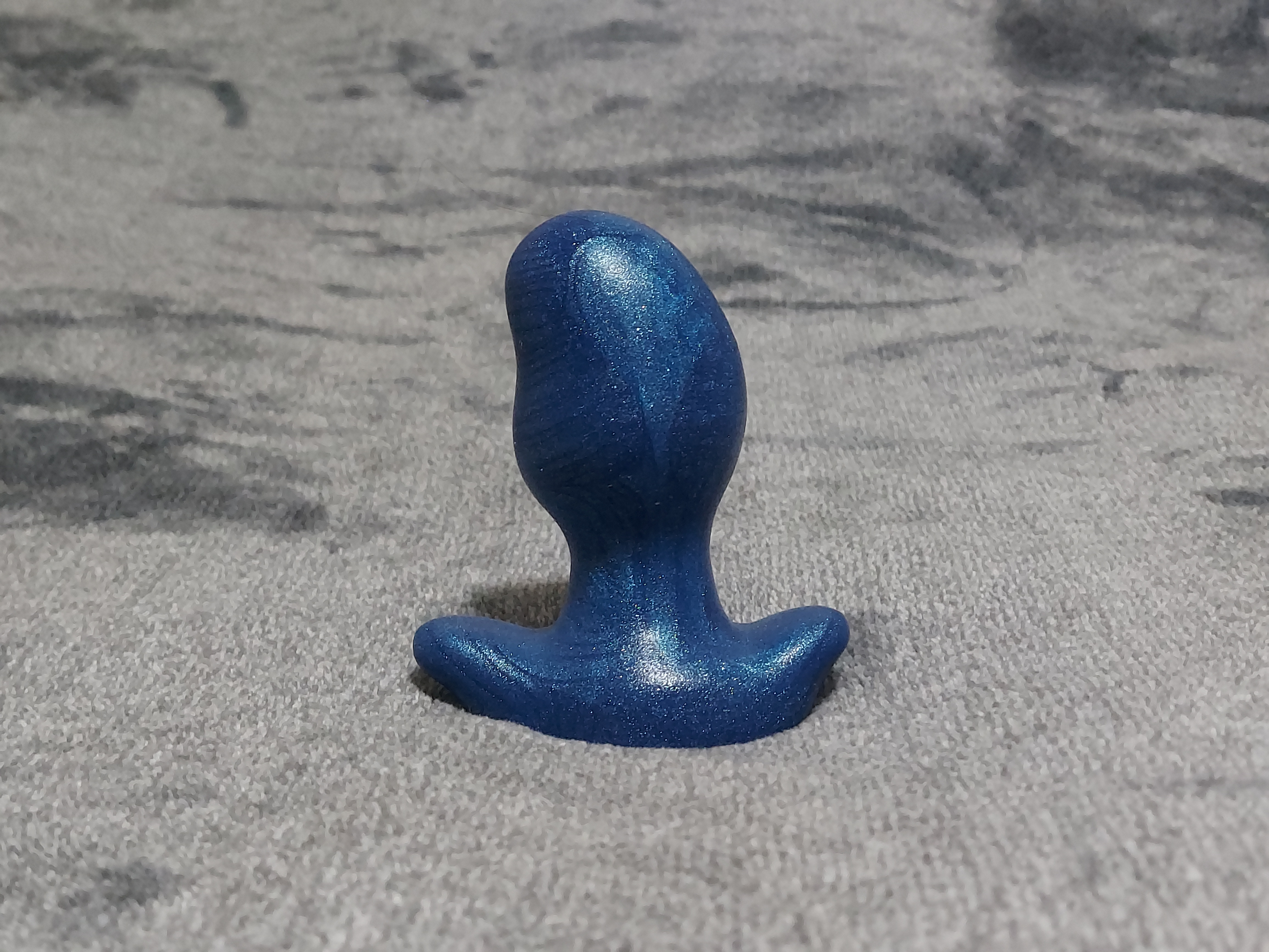 Blue soft silicone Oxballs Ergo butt plug