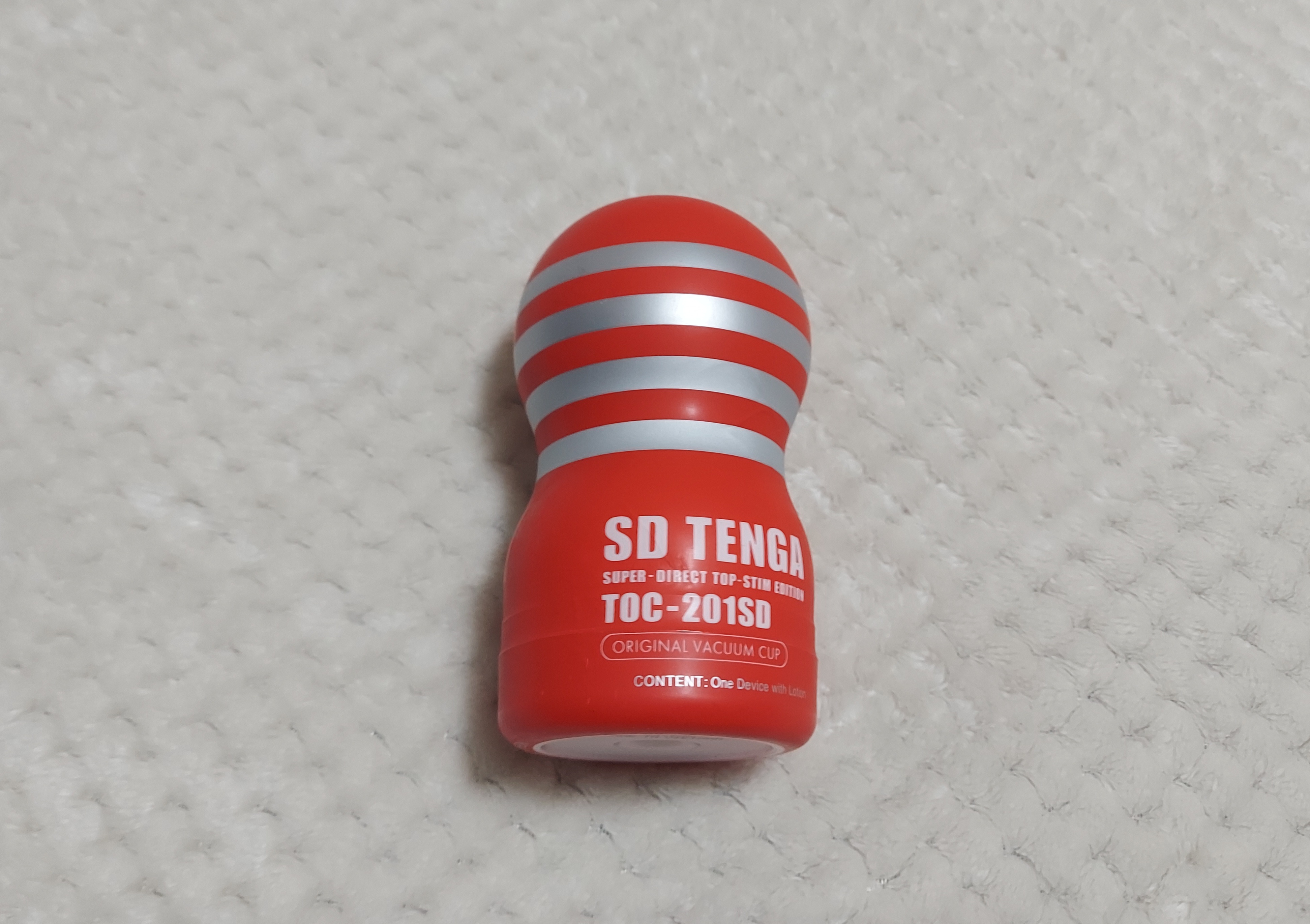 Tenga SD sex toy in red packaging